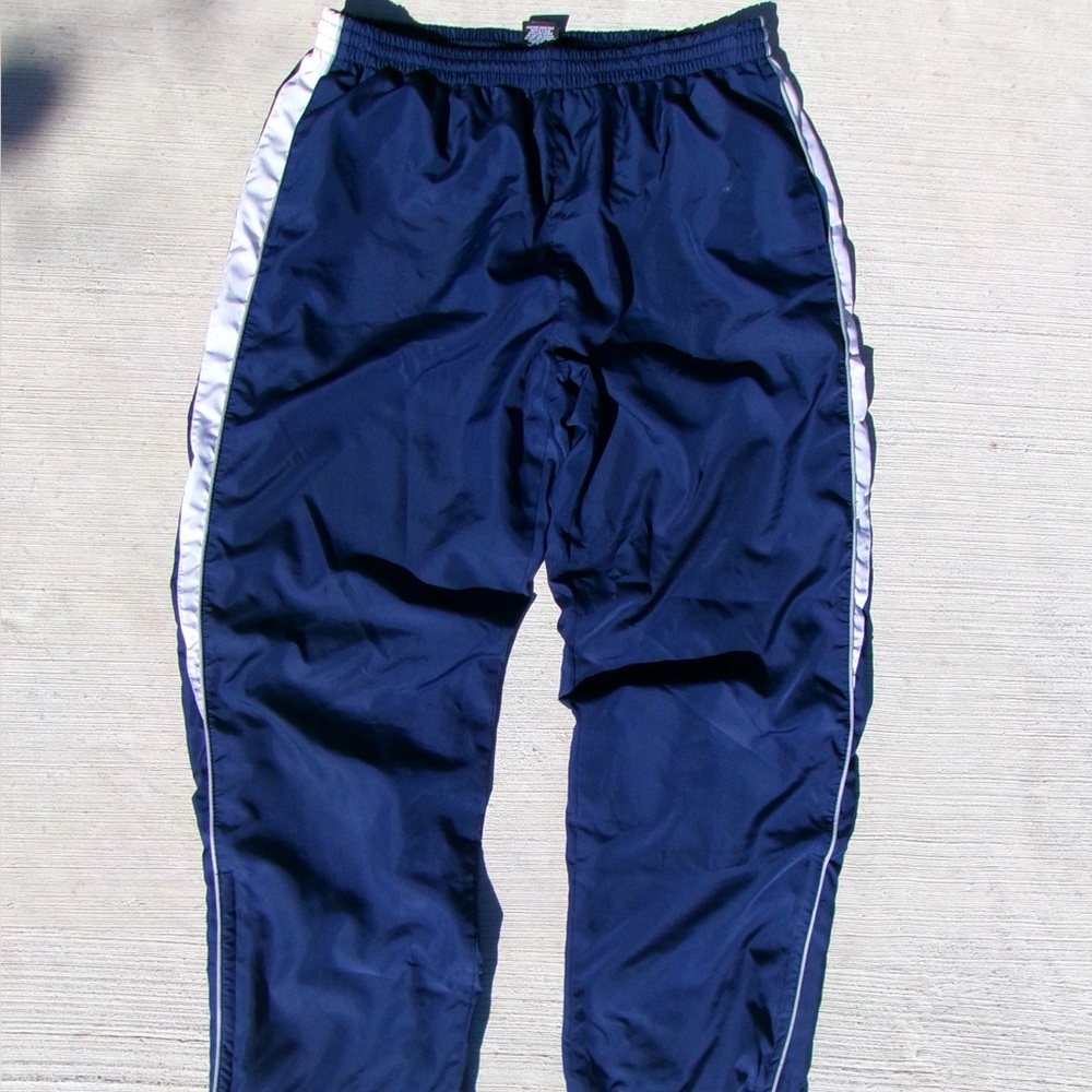 BDG Navy Blue White Stripped Track Pants